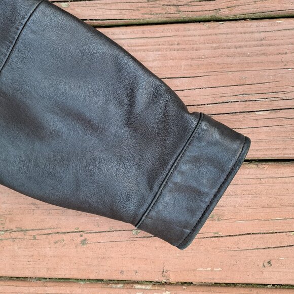 Jos A Bank Mens Leather Jacket XL - Picture 8 of 9